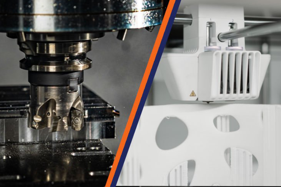 مقایسه تولید قطعه با پرینتر سه بعدی و دستگاه CNC